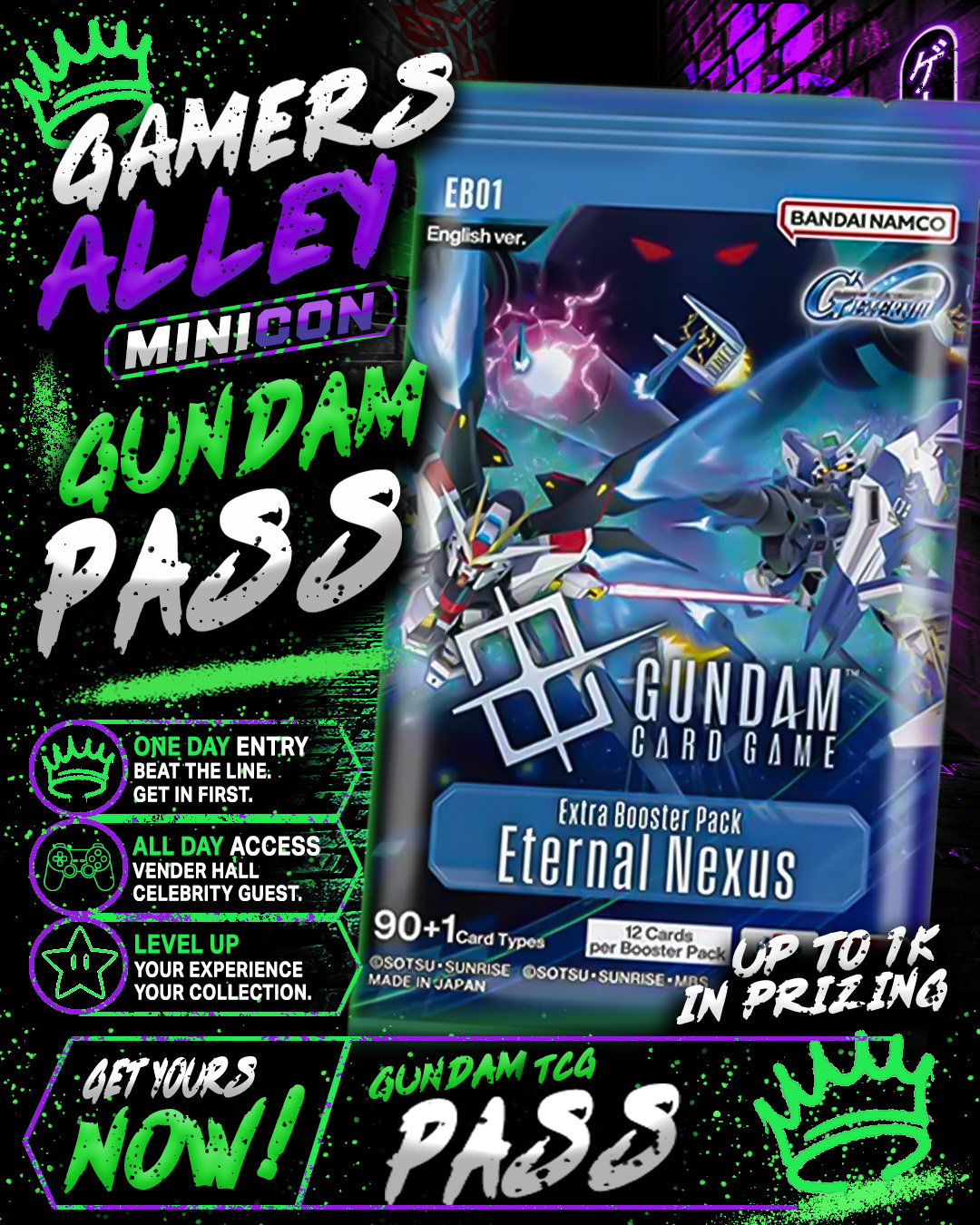 Gundam TCG $1K  Tournament Pass cover picture