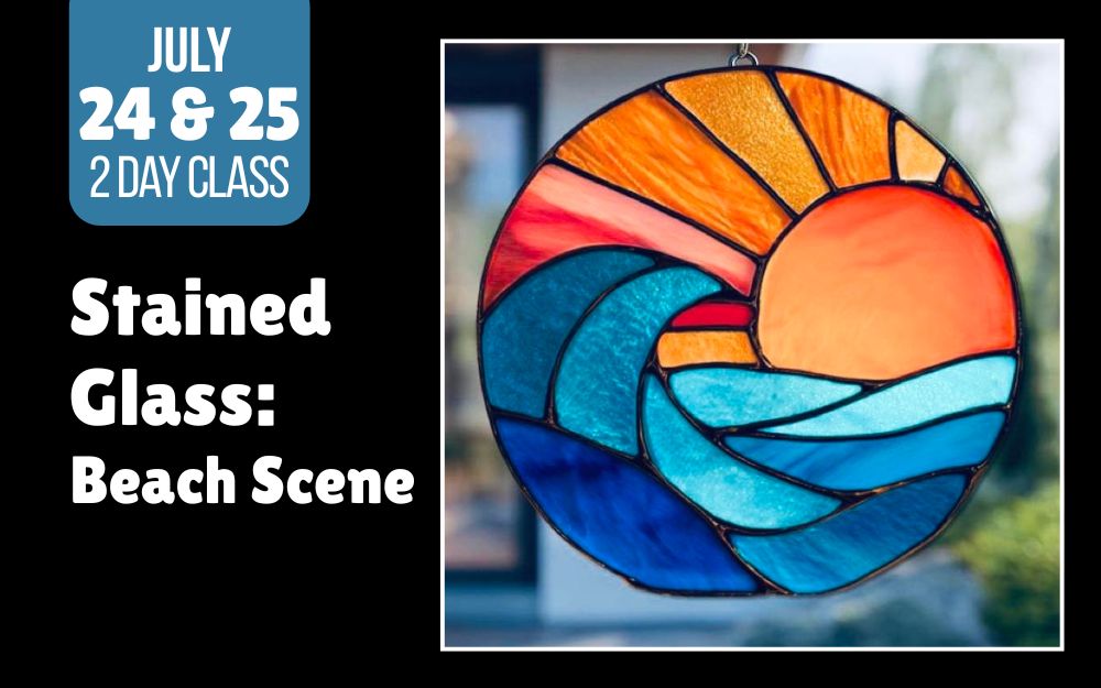 Stained Glass: Beach Scene (Advanced Class) cover picture