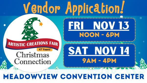 Application - Arts/Crafts Vendor [ DEADLINE is July 1st! ]