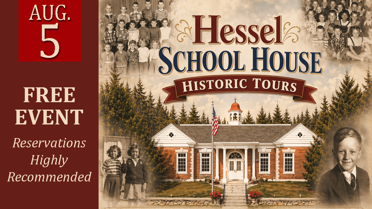 Hessel School House Historic Tour (Aug. 5) cover picture