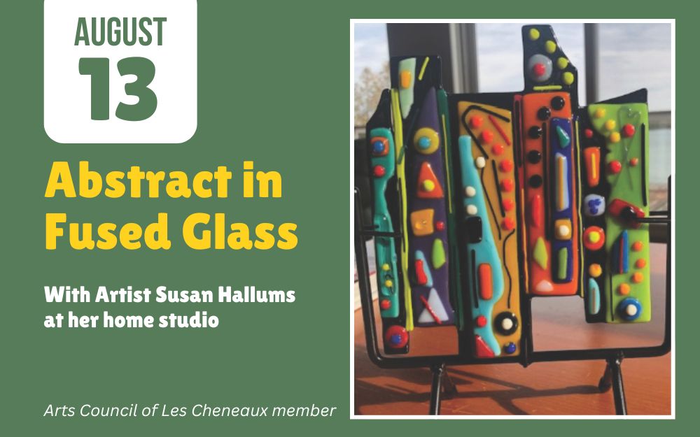 Abstract In Fused Glass cover picture