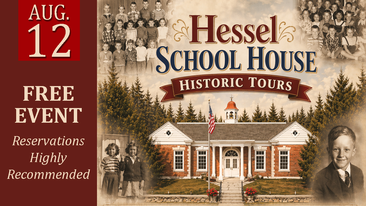 Hessel School House Historic Tour (Aug. 12) cover picture