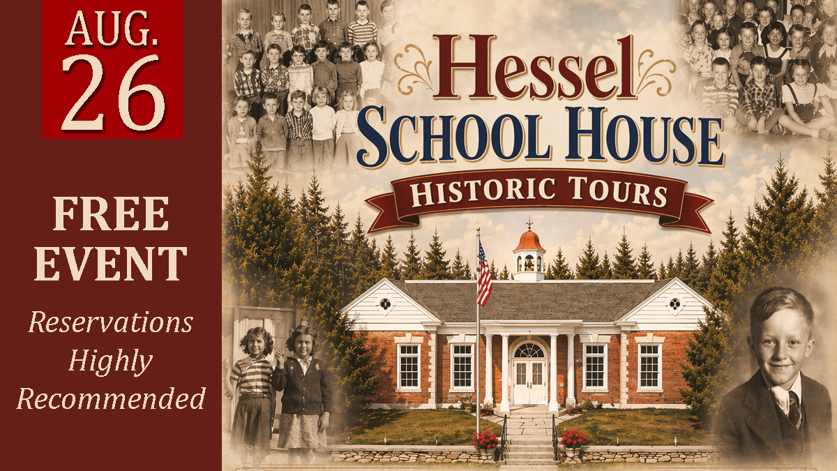 Hessel School House Historic Tour (Aug. 26) cover picture
