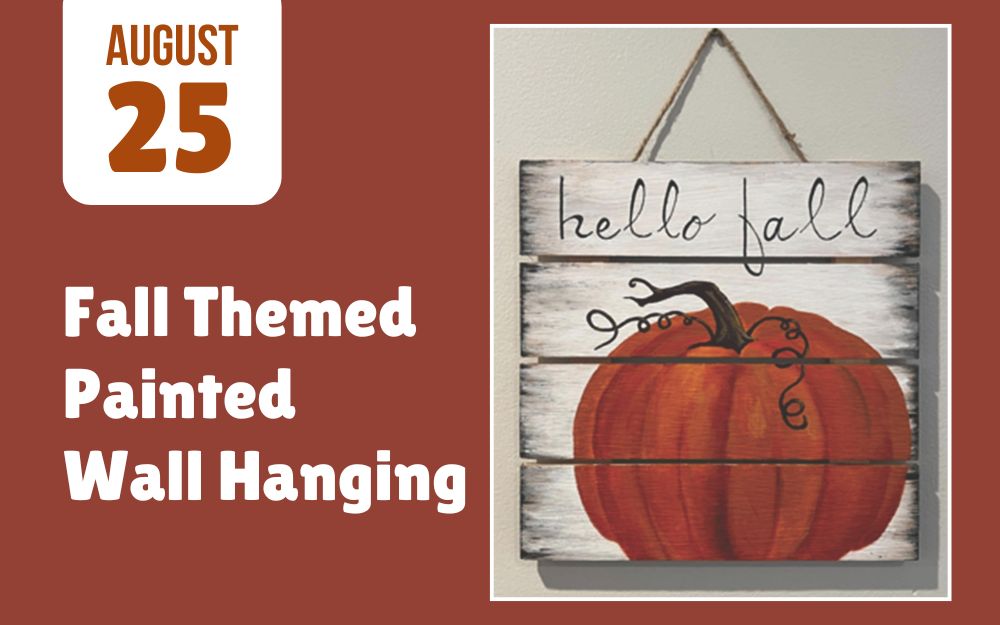 Fall Themed Painted  Wall Hanging cover picture