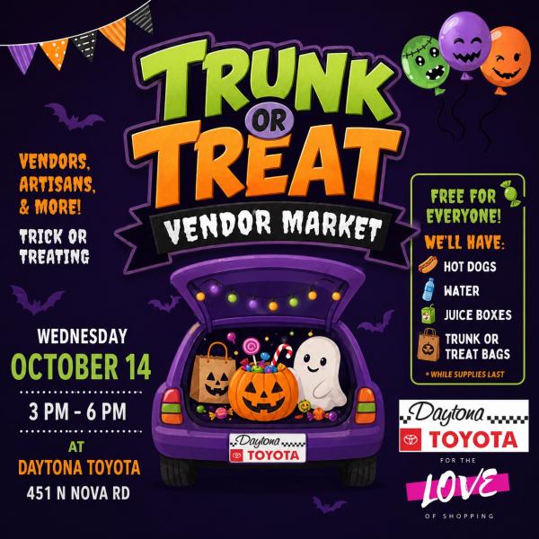 Trunk or Treat Vendor Market at Daytona Toyota