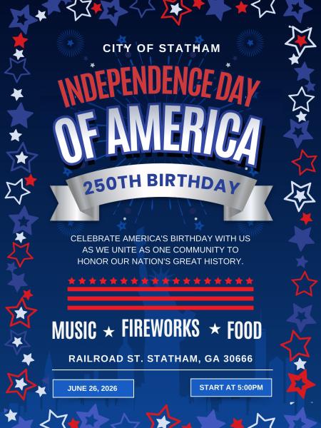 America's 250th Birthday! (arts/craft application)