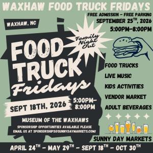 Waxhaw Food Truck Fridays (Sept 18th)