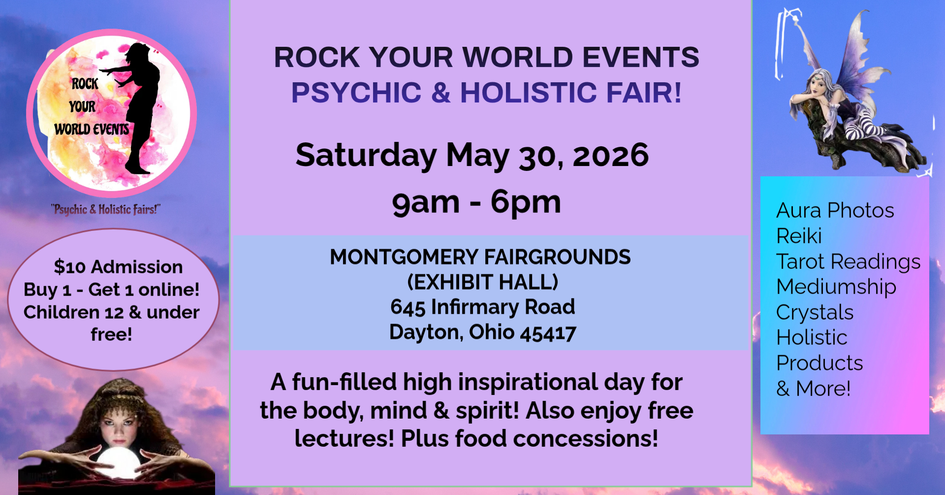 1 Day Psychic & Holistic Fair in Dayton!