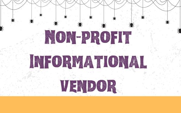 Non-Profit Informational (No sales) Vendors -$50