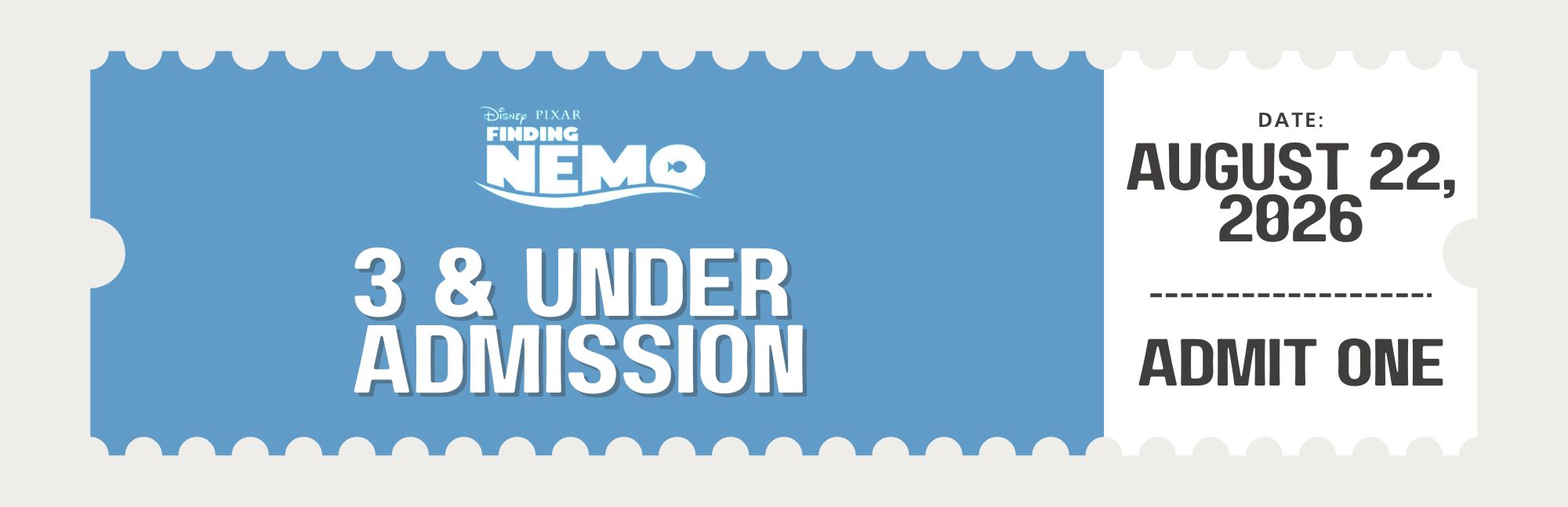 3 and Under Admisson cover picture