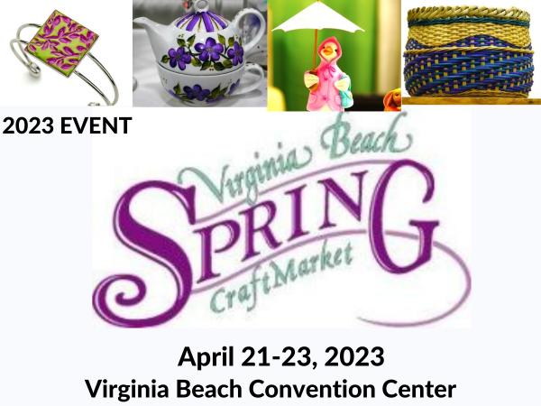 2023 Artist  Application VaBeach Spring Craft Market