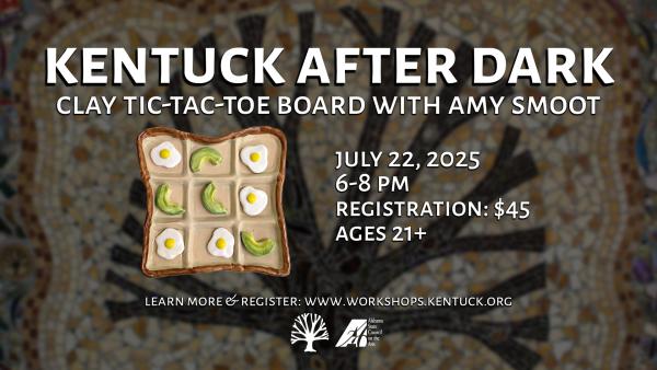 Kentuck After Dark: Clay Tic-Tac-Toe Board