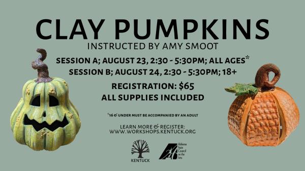 Clay Pumpkins  2025 with Amy Smoot