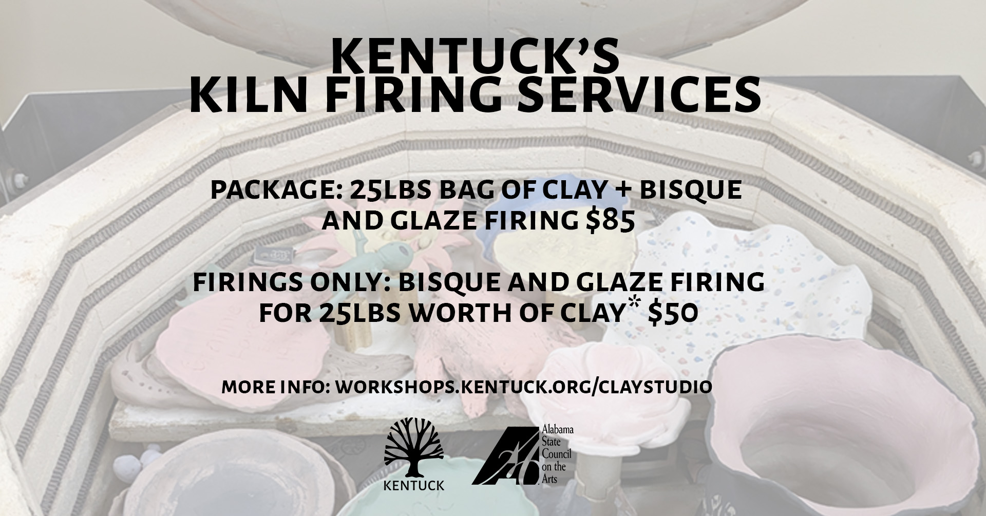 25lbs Clay and Kiln Firing Package cover picture