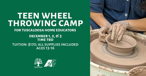 Teen Wheel Throwing - Tuscaloosa Home Educators