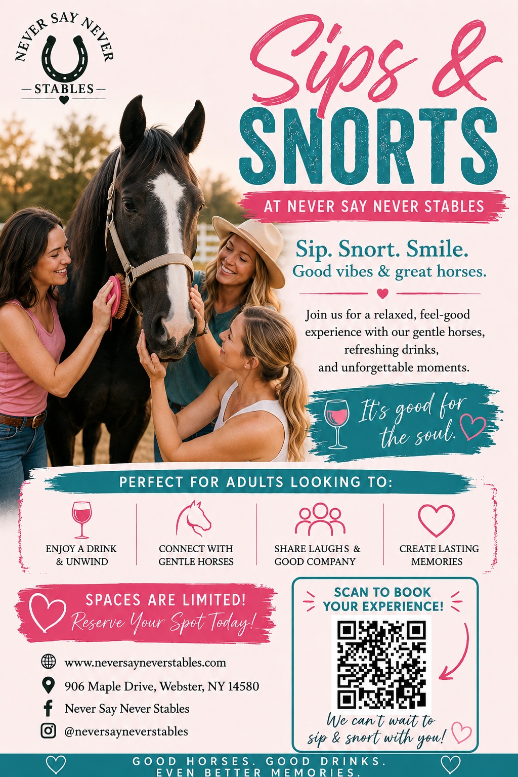 Sips & Snorts! at the Stables