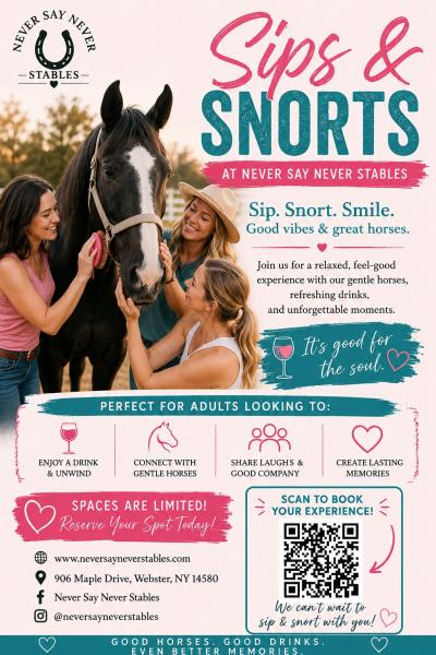 Sips & Snorts! at the Stables