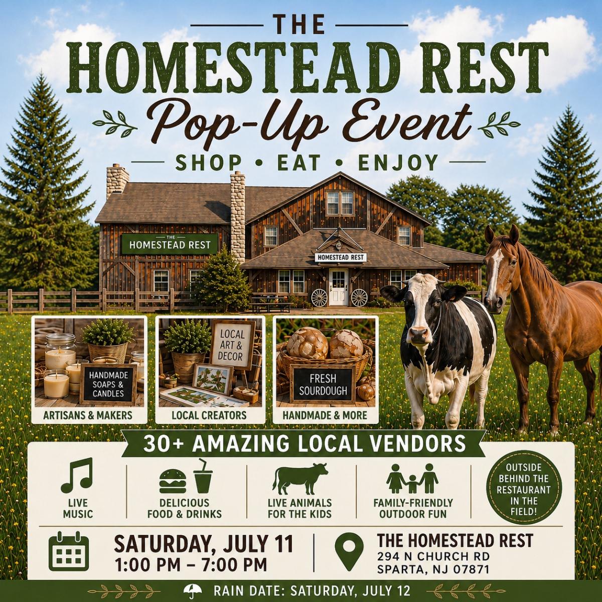 The Homestead Rest Pop Up Event