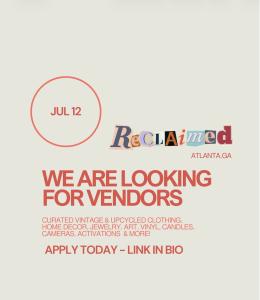 Reclaimed Vintage & Artisan Market - July 12