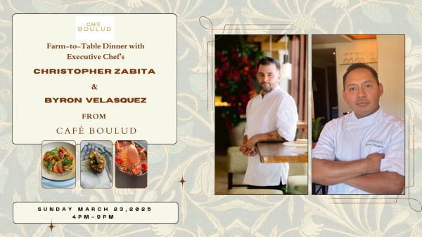Dinner by Executive Chef's Christopher Zabita and Byron Velasquez  from Café Boulud