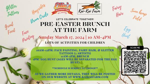 Pre-Easter Brunch at The Farm by Executive Chef Mark Muller from Ellie's Downtown Deli