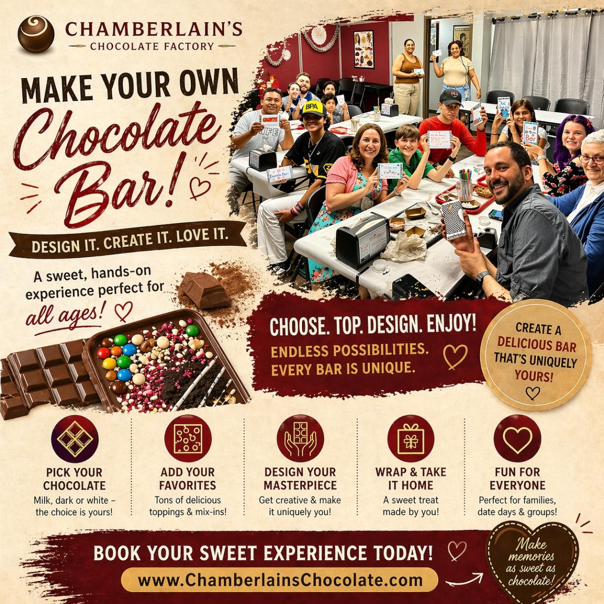 Giant Chocolate Bar Making Event for All Ages Roswell Atlanta