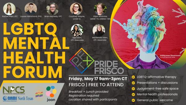 LGBTQ Mental Health Forum (hosted by Pride Frisco)