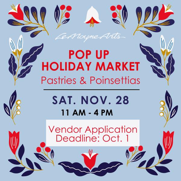 Pastries & Poinsettias Pop Up Market Application