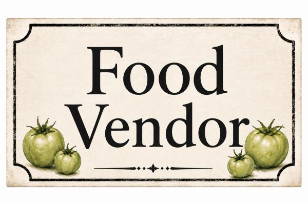 Food  Vendor Application