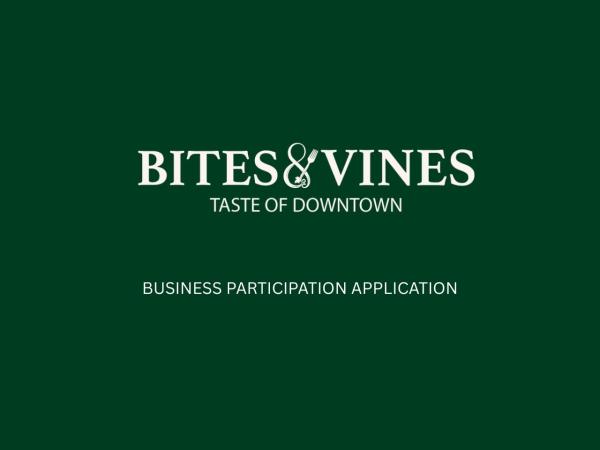 Business Participation Application