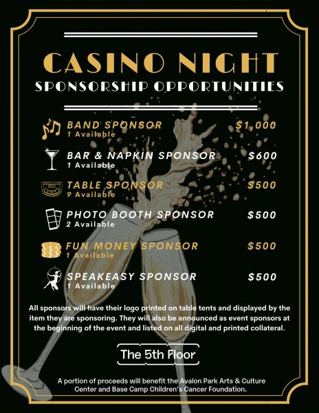 Casino Night Sponsorship Opportunities Casino Night Sponsorship Opportunities