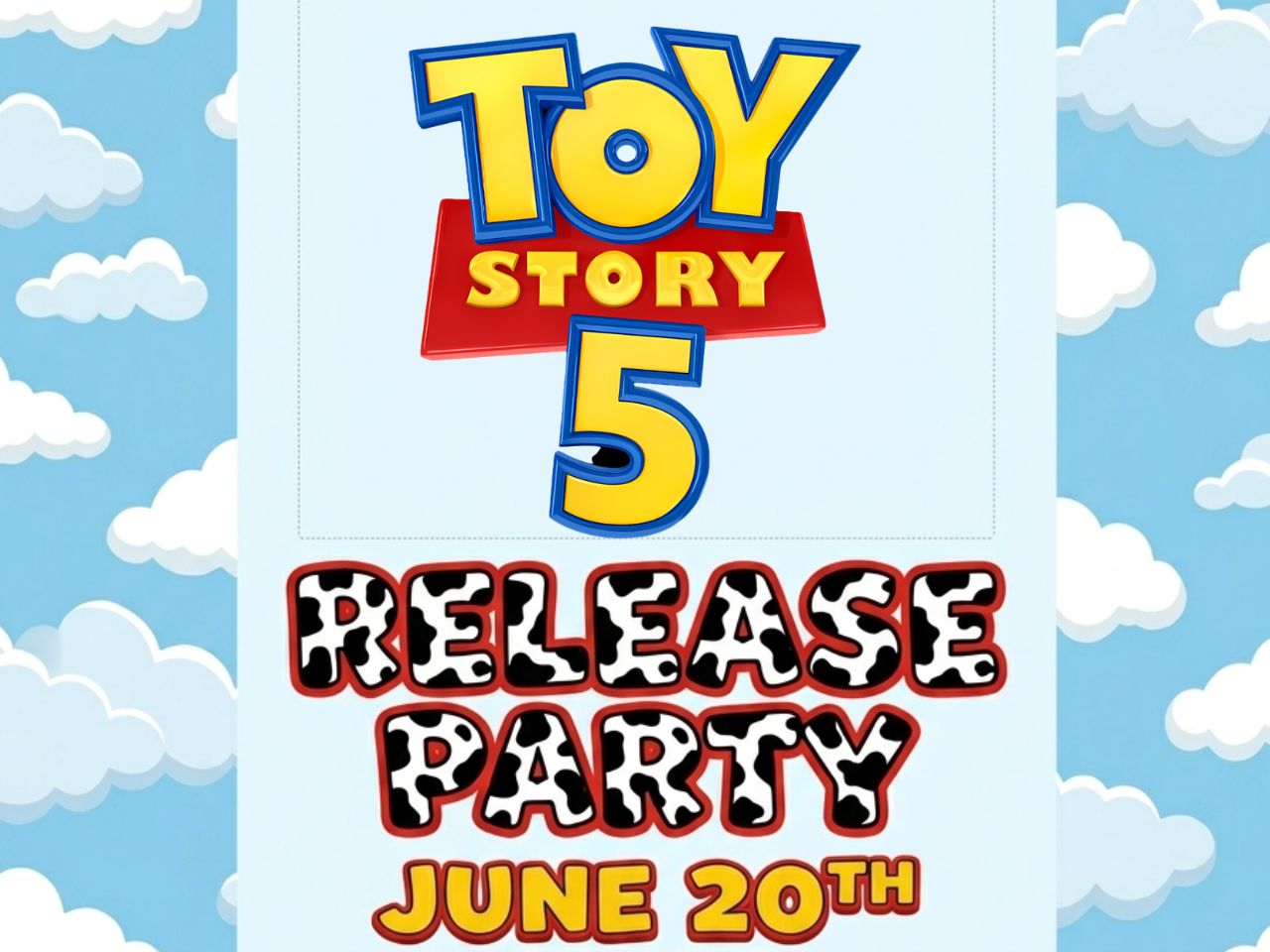 12:45 PM Toy Story 5 Release Party $5 cover picture