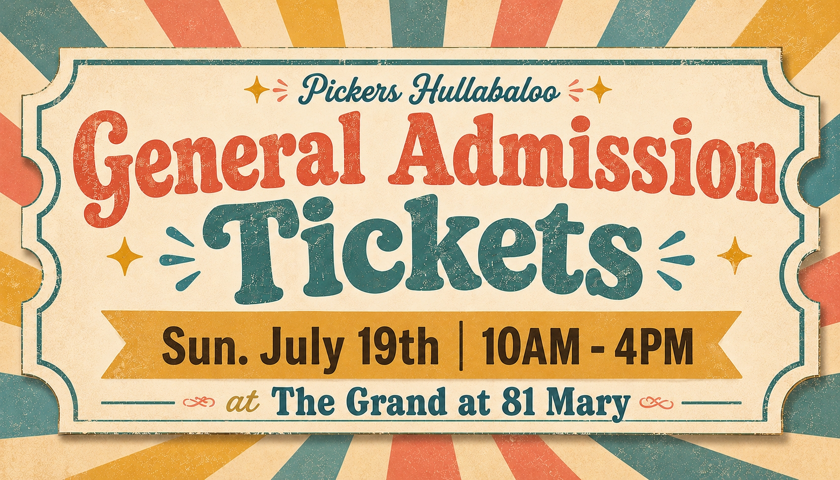 General Admission: Sun. 10 AM-4 PM cover picture