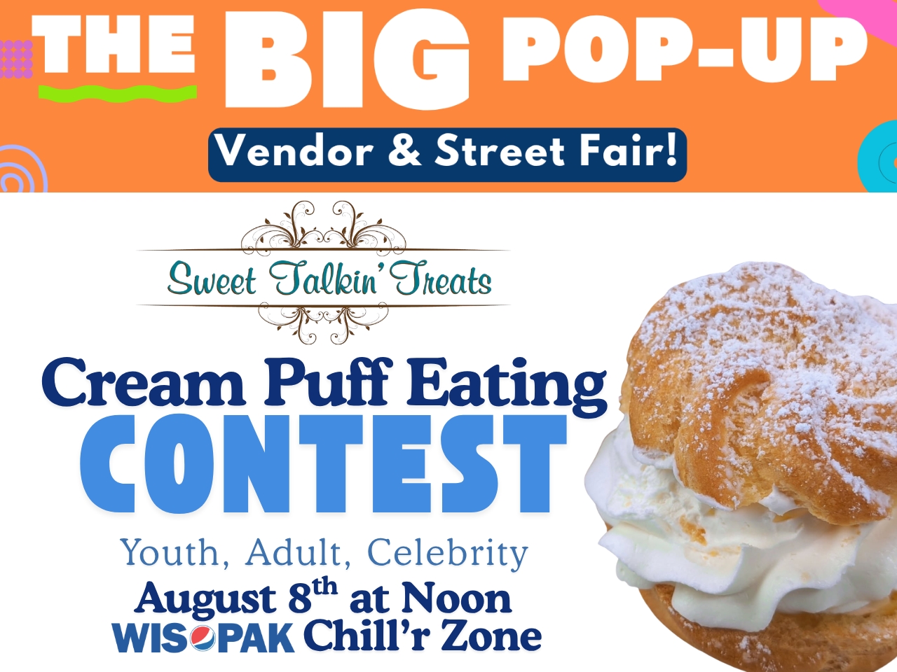 Cream-Puff Eating Contest -Adult Contest Age 15 and up cover picture