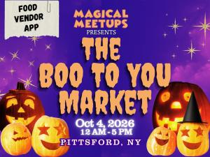 Magical Meetups - The Boo to You Market - Food Vendor Application