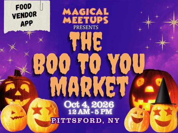 Magical Meetups - The Boo to You Market - Food Vendor Application