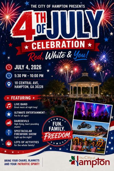 4th of July event Red,  White and You