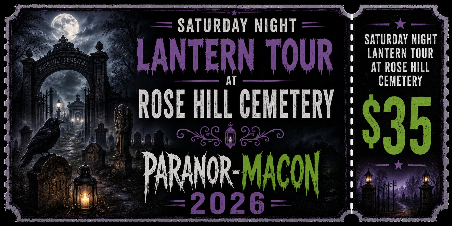 Lantern Tour (SAT) of Rose Hill Cemetary cover picture