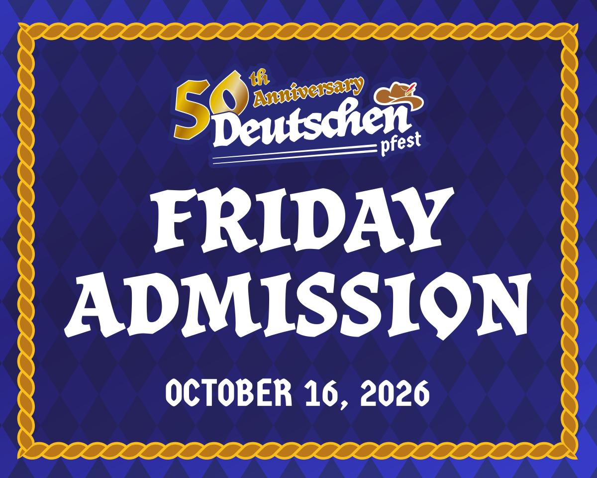 Friday General Admission cover picture