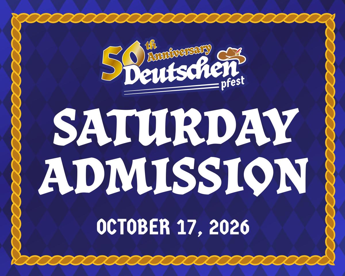 Saturday General Admission cover picture