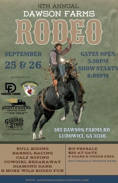 4th Annual Dawson Farms Rodeo 2026