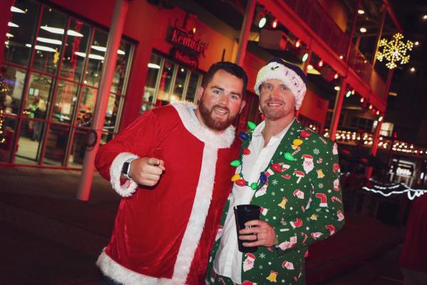 5+ on-site bars and restaurants partaking in the Santa Pub Crawl