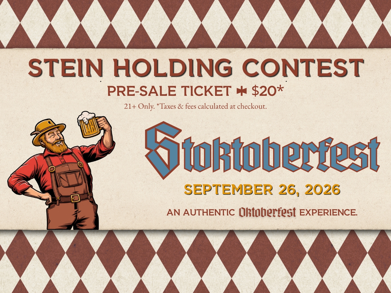 Pre-Sale Ticket- Stein Holding Contest cover picture