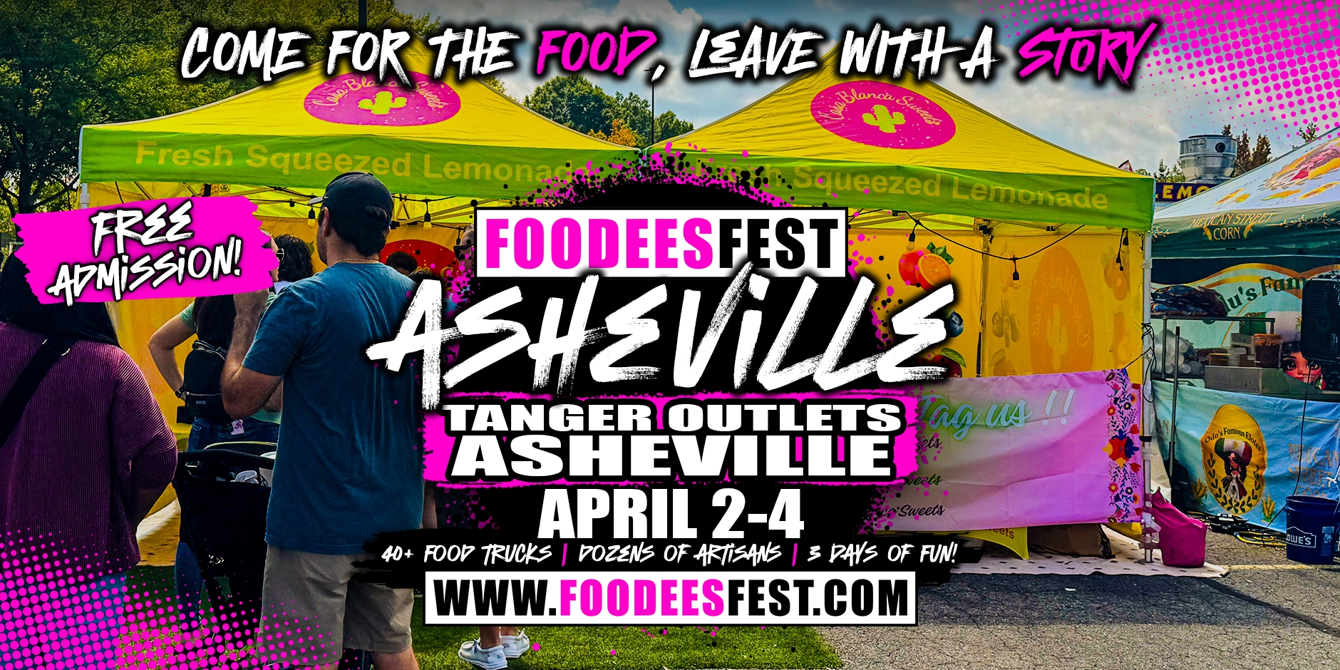 Asheville Foodees Fest Spring 2027 April 2-4, 2027 Tanger Outlets, Asheville cover picture