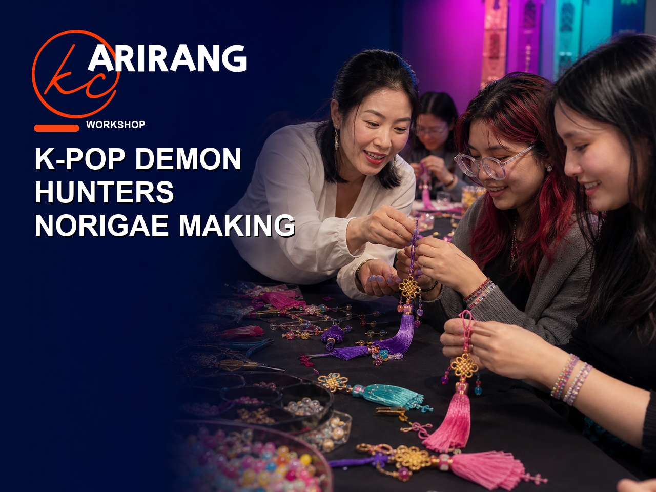 Workshop - 1:15pm  - Kpop Demon Hunters Norigae Making cover picture