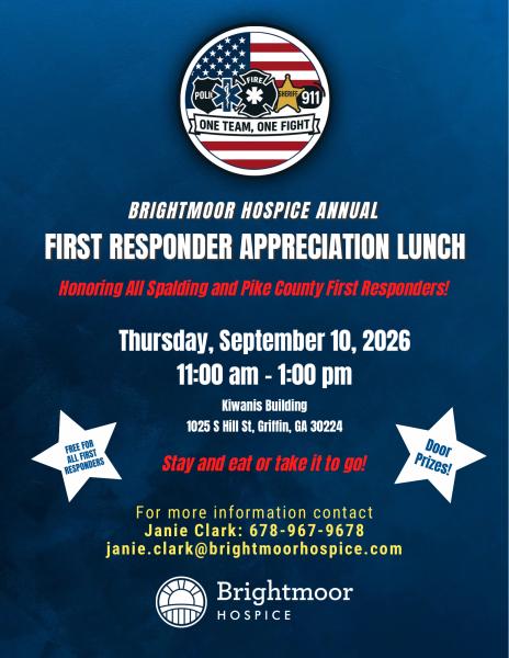 Spalding & Pike Brightmoor Hospice First Responder Appreciation Lunch