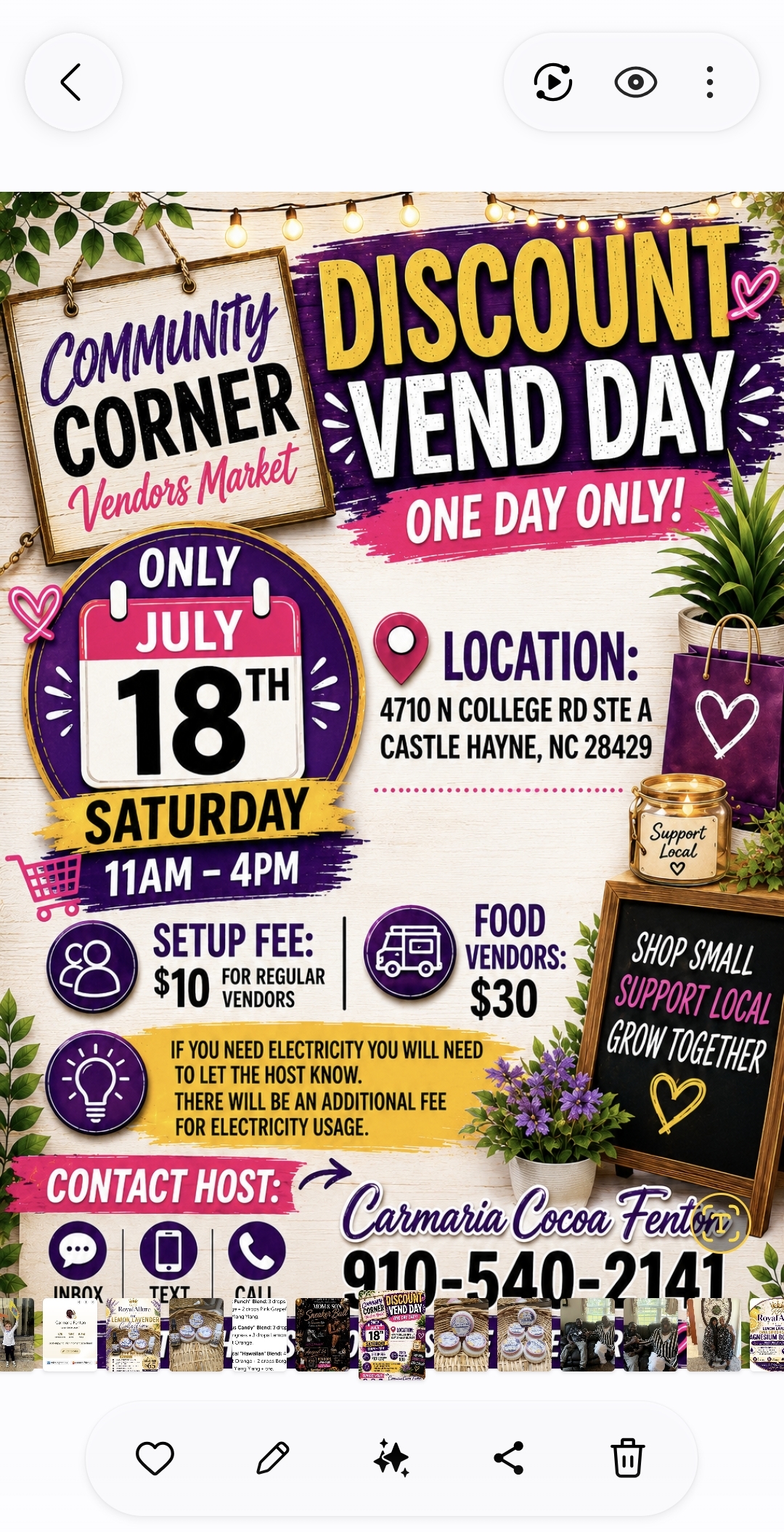 Community Corner Vendors Market