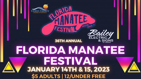 Sponsor Opportunities 2023 Florida Manatee Festival