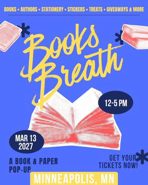 Books Breath: Minneapolis, MN - Mar 13, 2027 - Vendor App