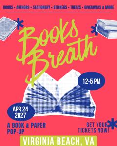 Books Breath: Virginia Beach, VA - Apr 24, 2027 - Vendor App
